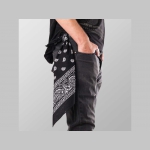 šatka ROCK ornamenty čierna s rockovým vzorovaním materiál: 100%bavlna rozmery: 55x55cm